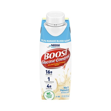 BOOST Glucose Control Vanilla Oral Supplement, 8 oz. Carton, PK 24 00043900661100
